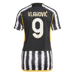 Maillot de foot Juventus Dusan Vlahovic #9 Domicile Femmes 2023-24 Manches Courte